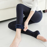 Autumn Winter Waist Support Cotton Velvet Seaweed Trample Feet Pants Render Pantyhose Thickening